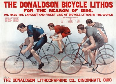 The Donaldson Bicycle Lithos for the Season of 1896 by American School